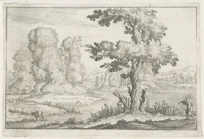 Landschap met ossen