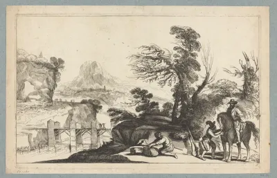 Landschap met overvallers