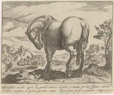 Landschap met paard uit Engeland