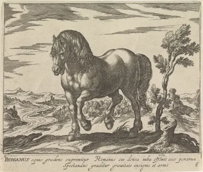 Landschap met paard uit Rome
