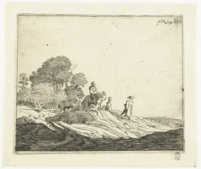Landschap met paarden