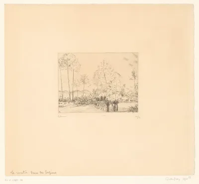 Landschap met paardenkar