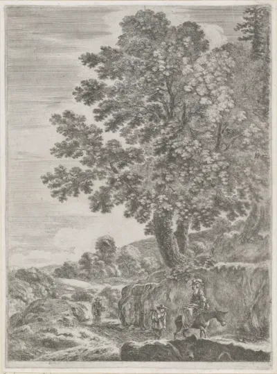 Landschap met pad
