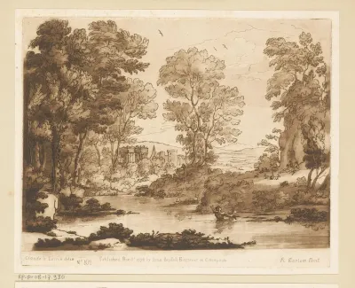 Landschap met Psyche gered van de verdrinkingsdood