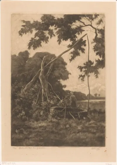 Landschap met put