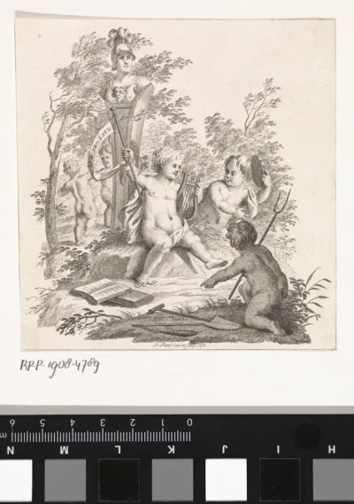 Landschap met putti