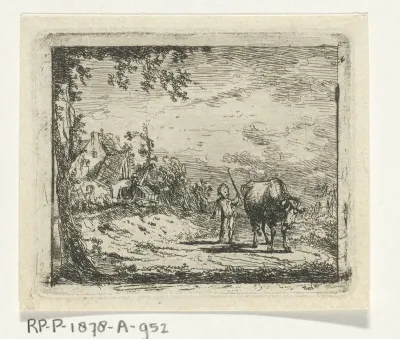 Landschap met putto en koe