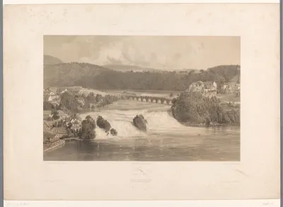 Landschap met Rheinfall bij Schaffhausen