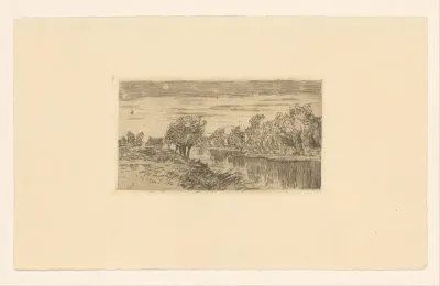 Landschap met rivier
