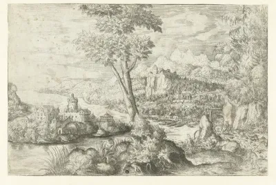 Landschap met rivier