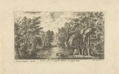 Landschap met rivier