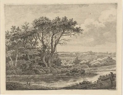 Landschap met rivier
