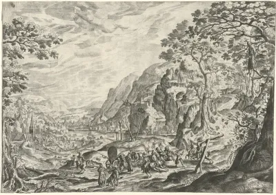 Landschap met roofoverval