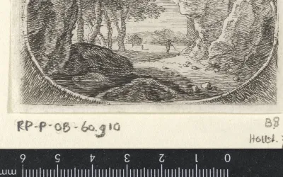 Landschap met rotspartij