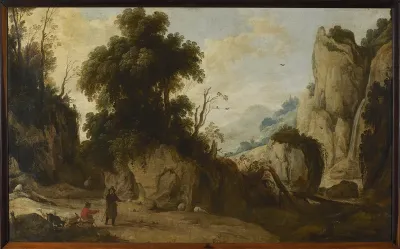 Landschap met rotspartijen