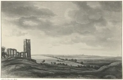 Landschap met ruïne