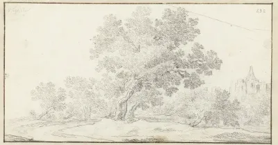 Landschap met ruïne