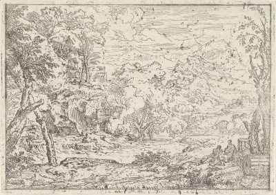 Landschap met ruïnes