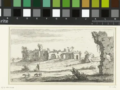 Landschap met ruïnes