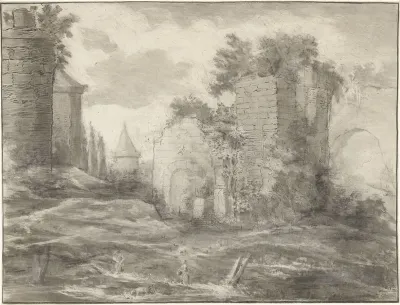 Landschap met ruines