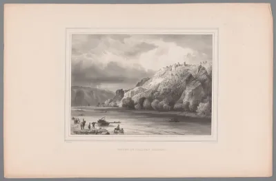 Landschap met ruïnes van kasteel Thierry
