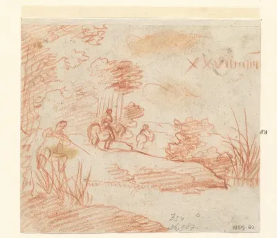 Landschap met ruiters
