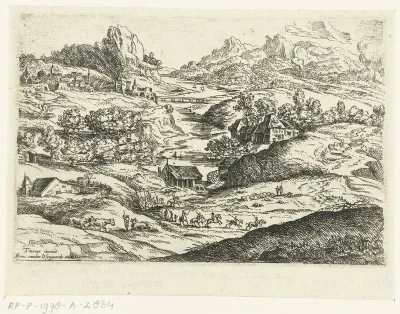 Landschap met ruiters