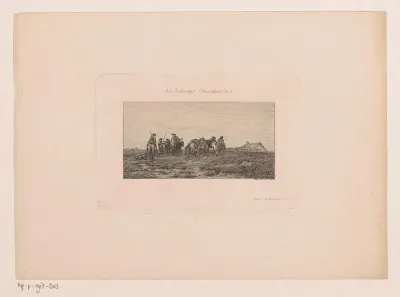 Landschap met ruiters