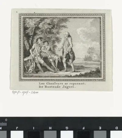 Landschap met rustende jagers