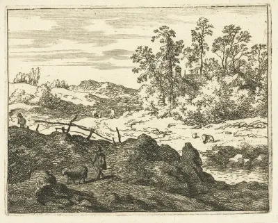 Landschap met schaapherder