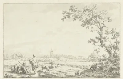 Landschap met schaapherder