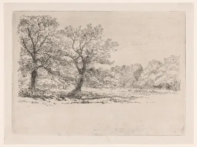 Landschap met schaapskudde bij Bloemendaal