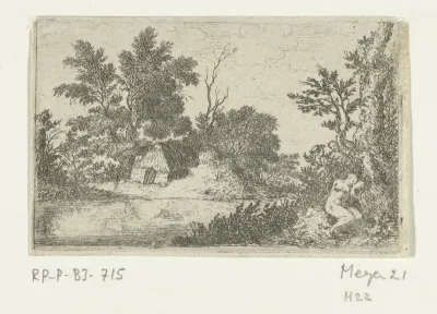 Landschap met slapende nimf