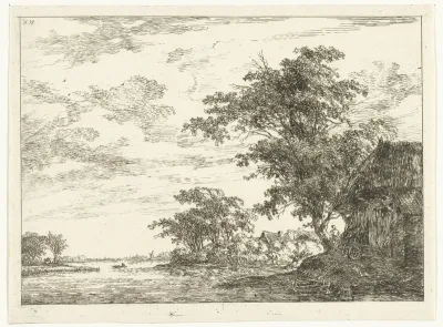 Landschap met slingerende rivier