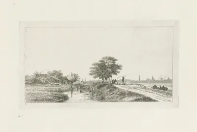 Landschap met sloten