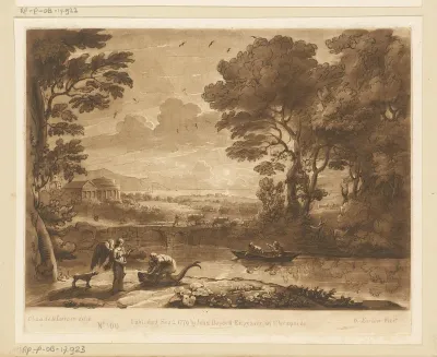 Landschap met Tobias, de vis en de engel
