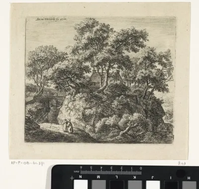 Landschap met twee kluizenaars