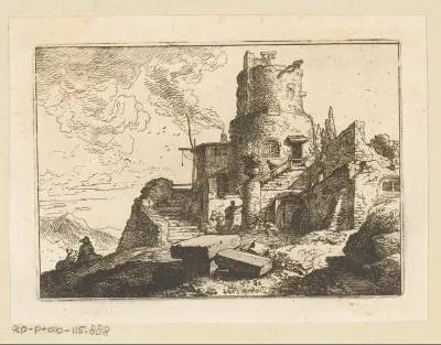Landschap met uitkijktoren