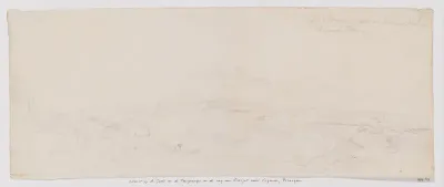 Landschap met uitzicht op de vulkanen Gedé en Pangrango en weg van Cianjur naar Cipanas, Priangan, West-Java