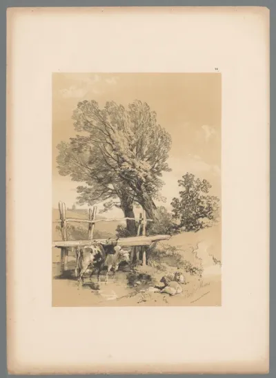Landschap met vee bij St. Albans
