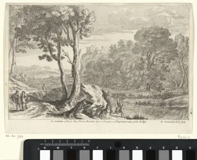 Landschap met vissers