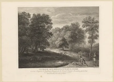Landschap met vogeljacht
