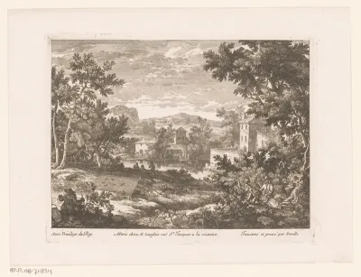Landschap met vogelvangers