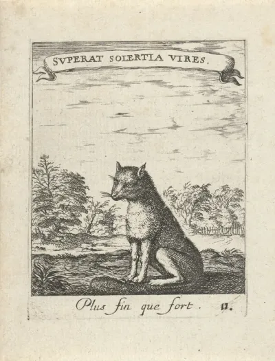 Landschap met vos