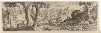 Landschap met vossenjacht