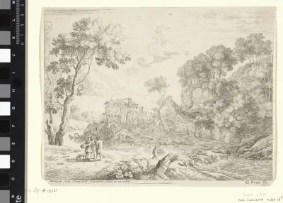 Landschap met waterval