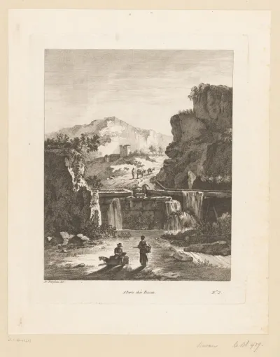Landschap met waterval