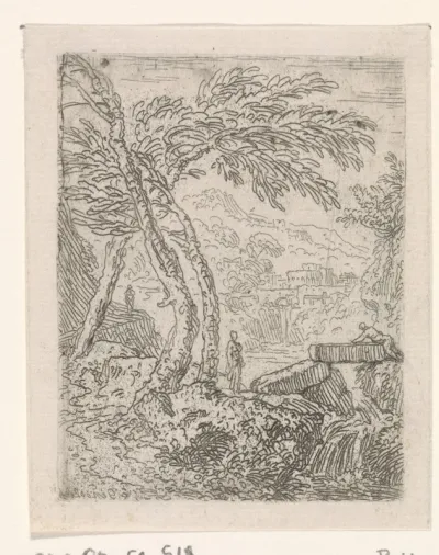 Landschap met waterval
