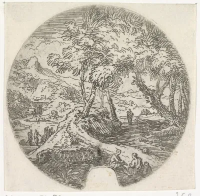 Landschap met weg
