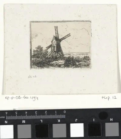 Landschap met windmolen